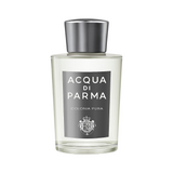 Acqua di Parma Colonia Pura fragrance bottle with a silver cap.