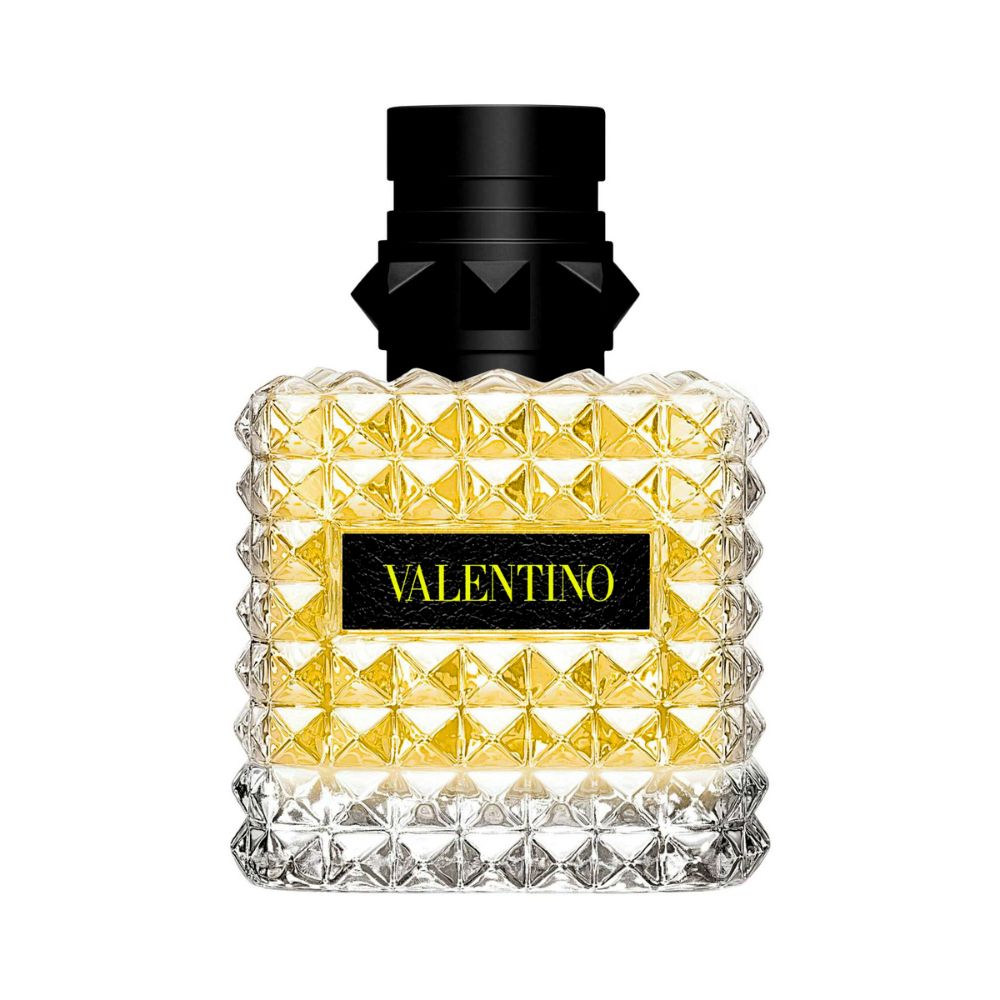 Valentino Uomo Born in Roma Yellow Dream Eau de Toilette bottle.