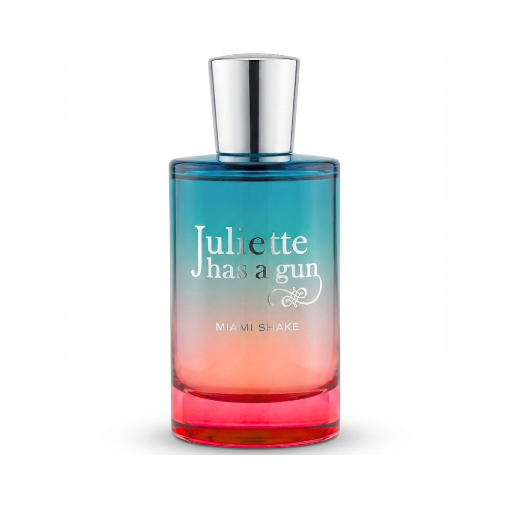 Juliette Has a Gun Miami Shake perfume bottle with a gradient glass bottle.