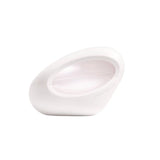 White oval-shaped perfume bottle with "ariana grande" text.