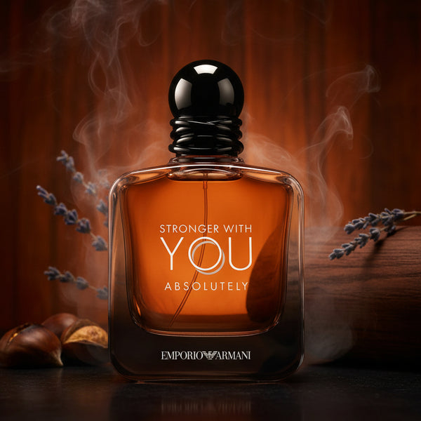 Emporio Armani Stronger With You Absolutely perfume bottle.